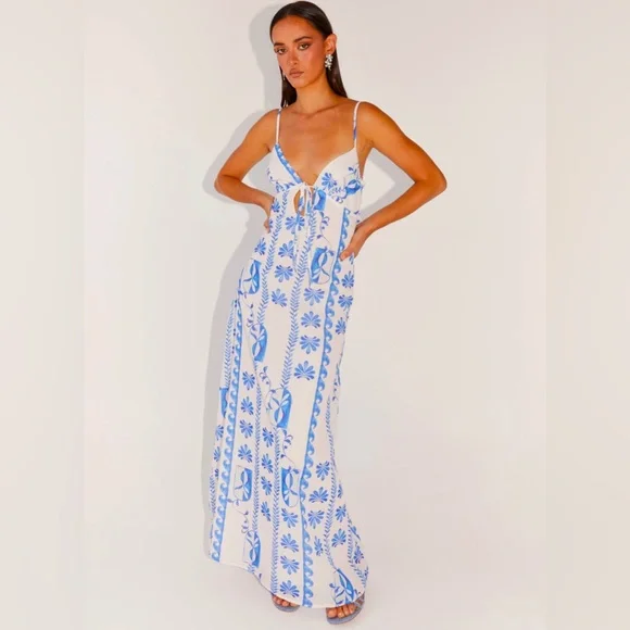 Peppermayo | Dresses | Peppermayo Flora Linen Maxi | Poshmark